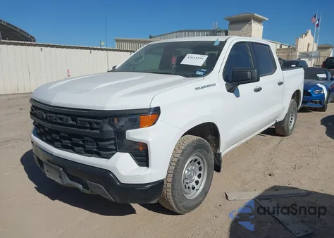 2022 Chevrolet Silverado 1500 2Wd Short Bed Wt из США, поврежденный, VIN 1GCPAAEK3NZ601546